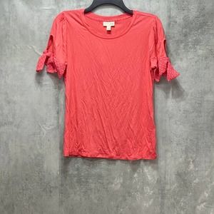 Maison Jules Pink Coral Knit Tie-Sleeve Polka Dot